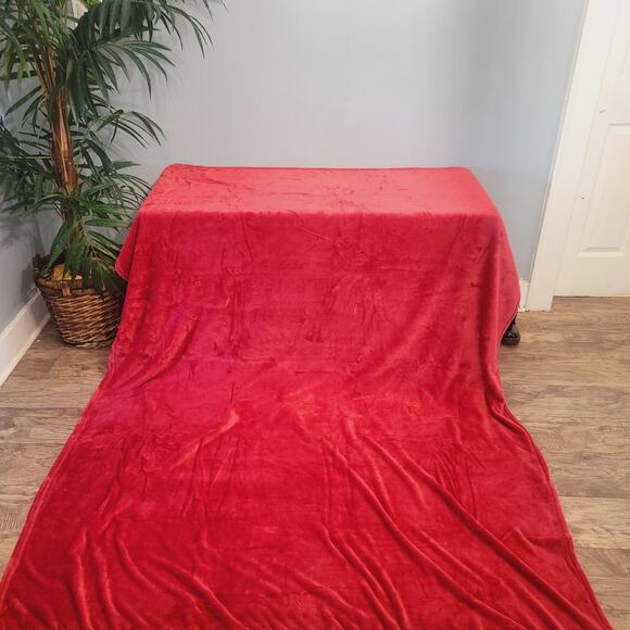 Vintage Ralph Lauren Classic Blanket Red SOFT Twin Size - Picture 1 of 3
